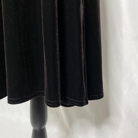 Tadashi Shoji Brown Velvet Midi Dress - Picture 4 of 11